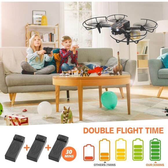 AVIALOGIC Mini Drone with Camera for Kids FPV RC Quadcopter w 1080P Video Camera - Picture 5 of 5